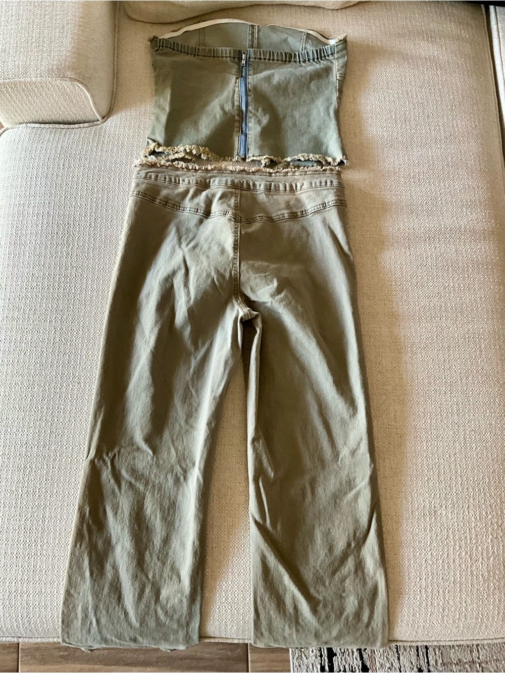 Women’s Olive Wide-Leg Pants